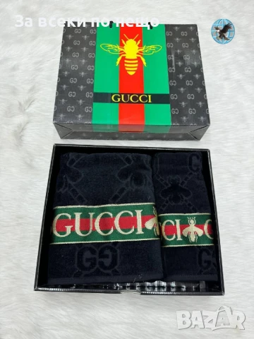 Gucci Луксозни Хавлии - 2бр. в кутия - Налични Различни Цветове Код E433, снимка 6 - Хавлиени кърпи - 50482776