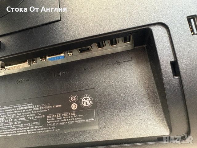 Монитор - DELL P2314Ht B8, снимка 5 - Монитори - 50544415