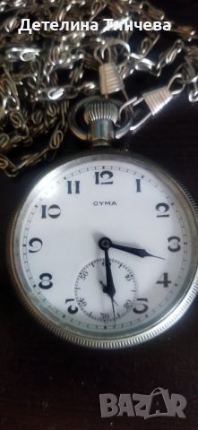 Швейцарски джобен часовник, снимка 2 - Джобни - 45824779