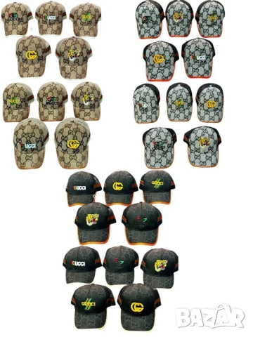 шапки с козирка gucci louis vuitton calvin klein jeans , снимка 7 - Шапки - 50748830