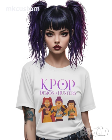 Kpop Demon Hunters тениски и суичъри, снимка 12 - Детски тениски и потници - 51822285