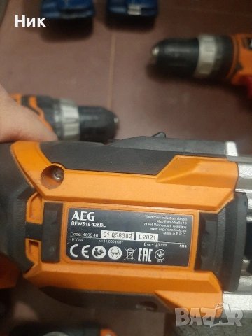 Акумулаторни машини АЕГ 18v, снимка 11 - Винтоверти - 53257654