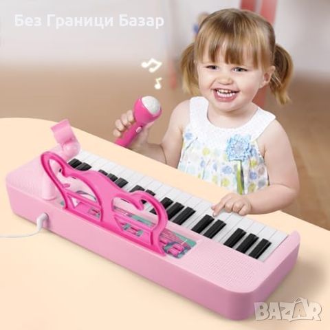Нова играчка Учебно Пиано с 37 Клавиша и Микрофон за Деца, снимка 9 - Други - 45176320