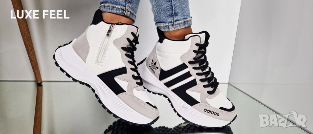 Дамски Боти с Дебел Пух⚜️ Adidas , снимка 3 - Дамски боти - 52940188