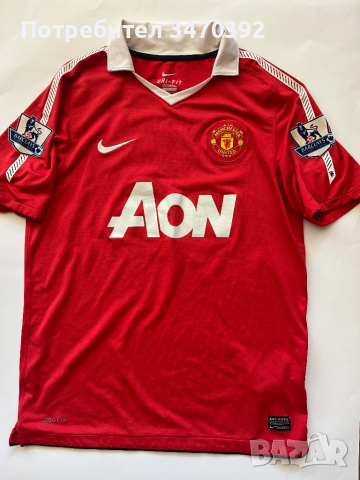 NIKE Man United Home Shirt - #17 Luis Nani  2010/2011 M / Оригинал, снимка 1 - Спортни дрехи, екипи - 44937146