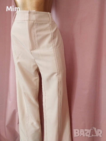 L Панталон в бежаво , снимка 4 - Панталони - 53941747