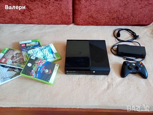 XBOX 360 E +джойстик и 5 игри, снимка 8 - Xbox конзоли - 53040001
