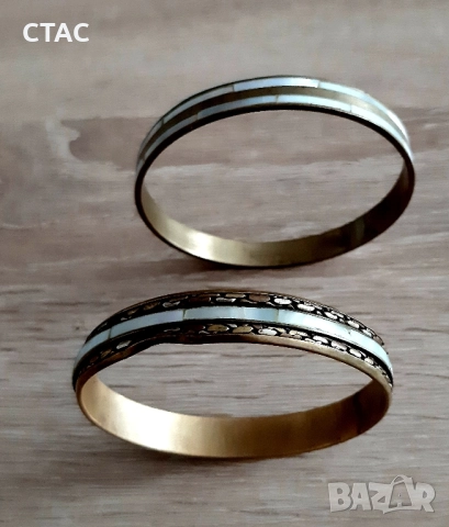 Месингови гривни от 70те години,за20лв, снимка 2 - Антикварни и старинни предмети - 51473379