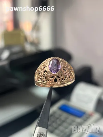 Златен руски пръстен 14 карата, снимка 3 - Пръстени - 50388817