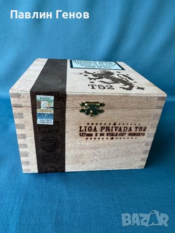 Дървена колекционерска кутия за пури Drew Estate Liga Privada T52 Robusto 5 x 54, снимка 2 - Други ценни предмети - 45945855