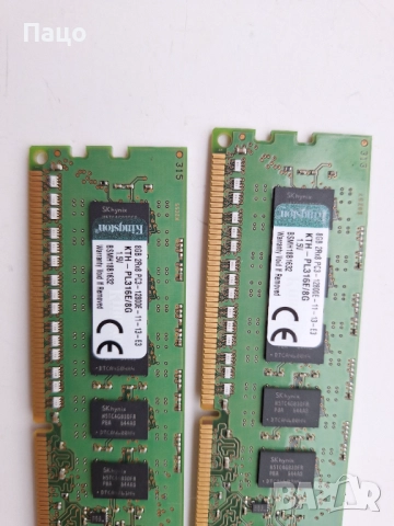 KINGSTON 16GB   2X8   2Rx8 PC3-12800E, снимка 4 - RAM памет - 52755297