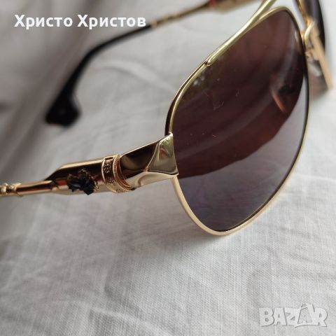 Мъжки луксозни слънчеви очила Chrome Hearts Buek BK 63/12-130, снимка 2 - Слънчеви и диоптрични очила - 45566941