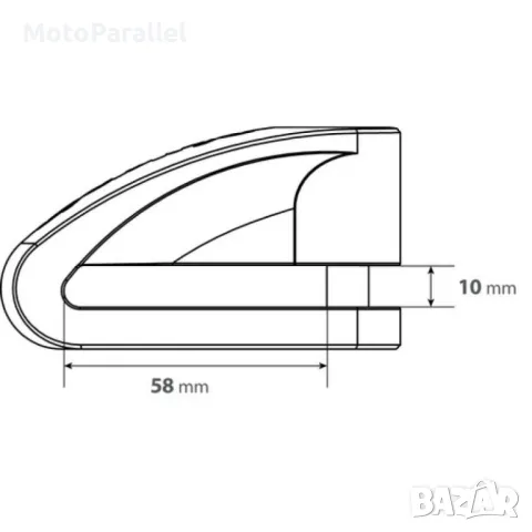 Мото заключвалка за диск Stone XL red, снимка 3 - Аксесоари и консумативи - 47217469