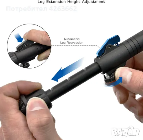 Двунога UTG Over Bore Bipod (TL-BPOB01-A), снимка 7 - Оборудване и аксесоари за оръжия - 47555470