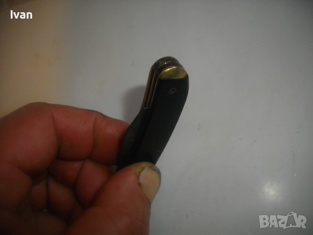 Американско джобно ножче ножка старинно с две остриета, снимка 12 - Антикварни и старинни предмети - 53420605