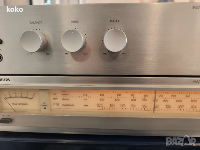 Усилвател тунер ретро винтидж Phillips , снимка 2 - Ресийвъри, усилватели, смесителни пултове - 53388448