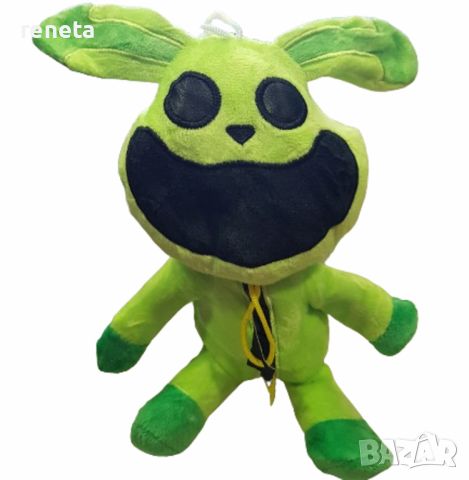 Играчка Коте,The Smiling Critters, Плюшена, Зелена, 26 см, снимка 1 - Плюшени играчки - 45649030