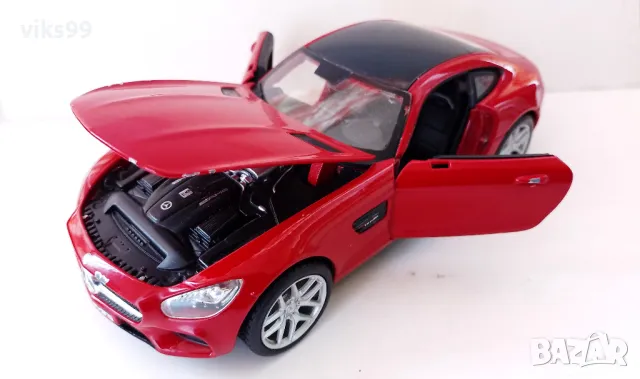 Mercedes-Benz AMG GT Maisto - Мащаб 1:24, снимка 2 - Колекции - 47679873