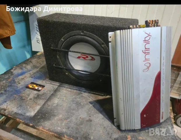 уникален комплект бас каса + стъпало с много компактни размери , снимка 3 - Ресийвъри, усилватели, смесителни пултове - 49703262