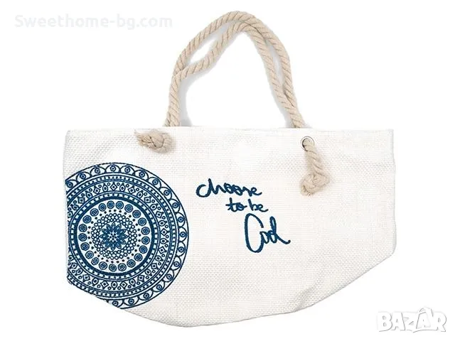плажна чанта мандала, снимка 1