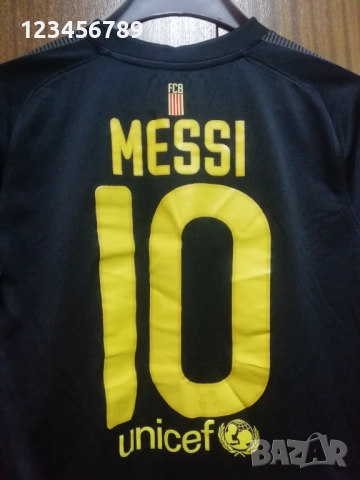 Barcelona Lionel Messi 2011/2012 оригинална тениска фланелка Меси Барселона екип черен , снимка 4 - Тениски - 52154917