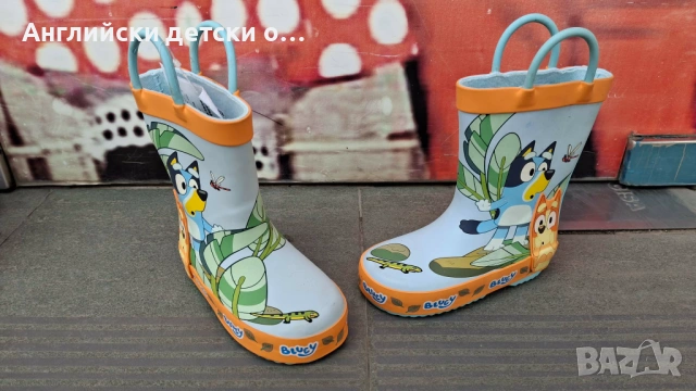 Английски детски гумени ботуши с Bluey, снимка 4 - Детски боти и ботуши - 54277707