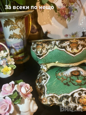 Circa 1908 “ Императорската кутия” невероятно красив и грандиозен съд на четири крака Код P1657, снимка 2 - Декорация за дома - 52932911