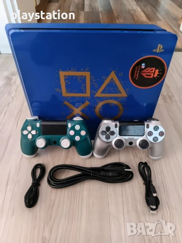 PlayStation 4 Slim 500GB – Лимитирана серия + 2 контролера, снимка 3 - PlayStation конзоли - 54112995