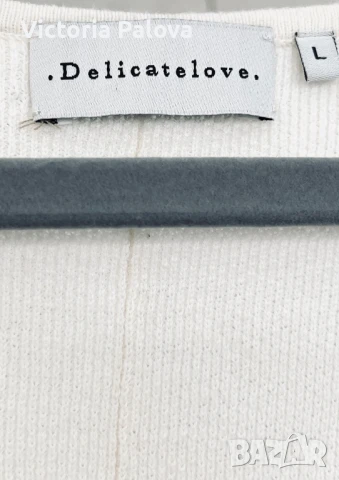 ЛУКС блуза/топ DELICATE LOVE коприна, памук,кашмир, снимка 2 - Корсети, бюстиета, топове - 51243691