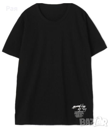 Мъжка тениска Yohji Yamamoto | Crew Neck Unisex Street Style Plain Cotton, снимка 1 - Тениски - 46371131