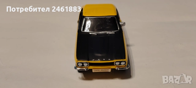 1/32 метална колекционерска количка Bburago Ford Capri 2600RS, снимка 6 - Колекции - 54127836