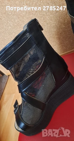 Дамски летни боти на платформа, снимка 2 - Дамски боти - 50838267