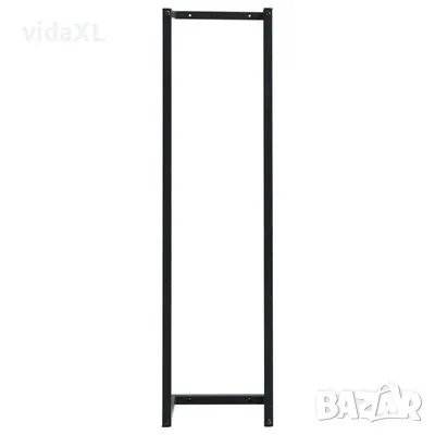 vidaXL Поставка за кърпи, черна, 25x20x95 см, желязо(SKU:325918), снимка 3 - Други - 49271686