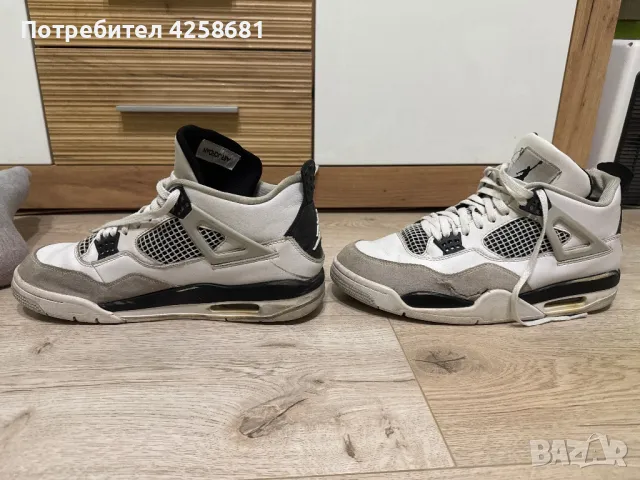 Nike air Jordan 4 military black, снимка 6 - Маратонки - 47486975