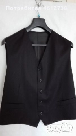  Елегантен мъжки костюм в 3 части , снимка 2 - Костюми - 51945885