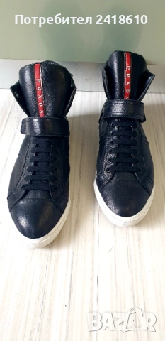 Prada Leather UNISEX Sneakers Size 41 - 26см ОРИГИНАЛ! ЕСТЕСТВЕНА Кожа!