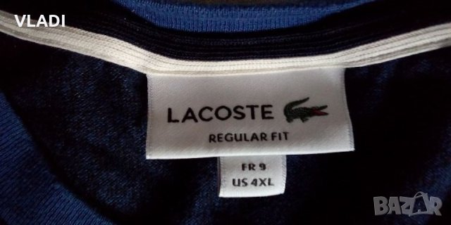 Тениска Lacoste-синя, снимка 2 - Тениски - 45303617