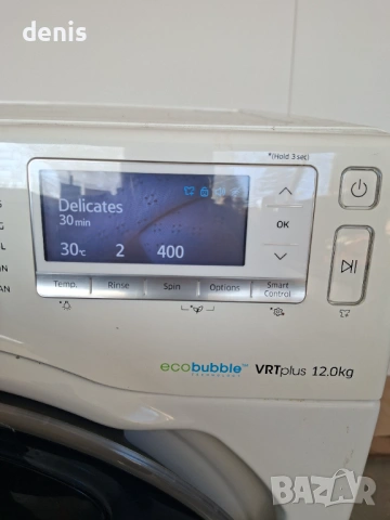 Пералня Samsung Eco Bubble AddWash WW12K8412OW/LE AddWash, 1400 об/мин, 12 кг, Inverter, Клас A+++, , снимка 15 - Перални - 53665899