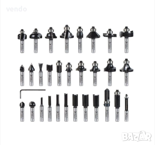 *ЧИСТО НОВ*PARKSIDE Комплект фрезерни битове , снимка 2 - Куфари с инструменти - 52913328