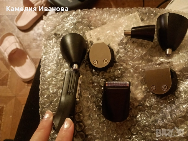 Машинка за подстригване 5 в 1 -тример за нос и брада +накрайници бонус 