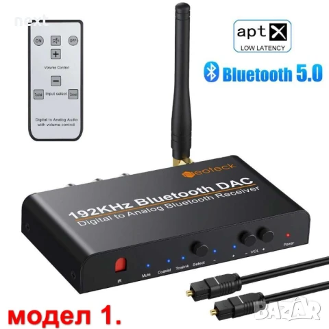 Цифрово аналогов аудио конвертор DAC/ДАК с Bluetooth/блутут и дистан, снимка 2 - Други - 51250762