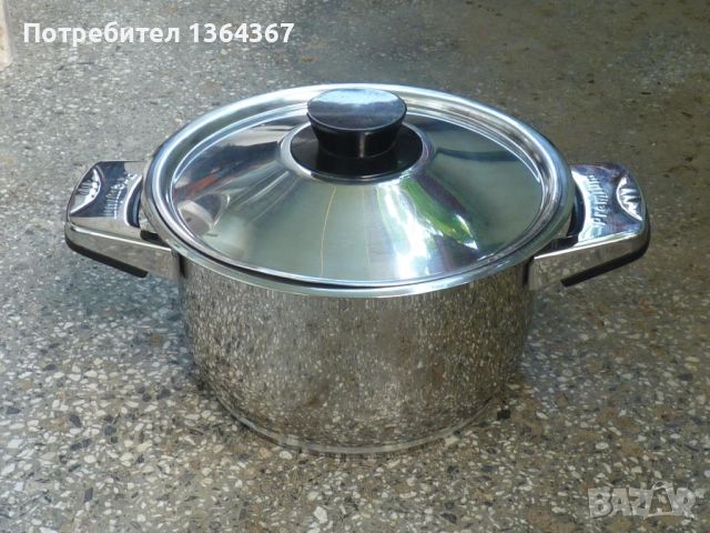 Отлична маркова немска тенджера BergHoff метален капак,обем от 3.8л., снимка 1 - Съдове за готвене - 45493822