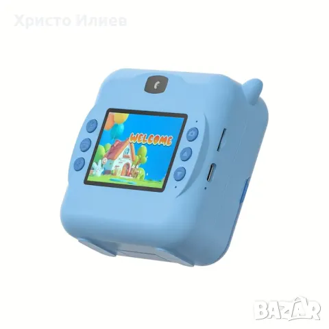 Детска камера с незабавен печат комплект с хартия Детски фотоапарат с моментален печат селфи камера , снимка 4 - Образователни игри - 49446088