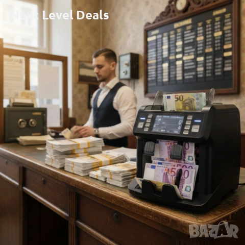 💰 Професионална многовалутна машина за броене на банкноти с детекция на фалшиви пари, снимка 2 - Друга електроника - 53749091