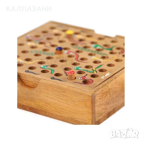Настолна дървена игра - Змии и стълби K015, снимка 4 - Игри и пъзели - 50217970