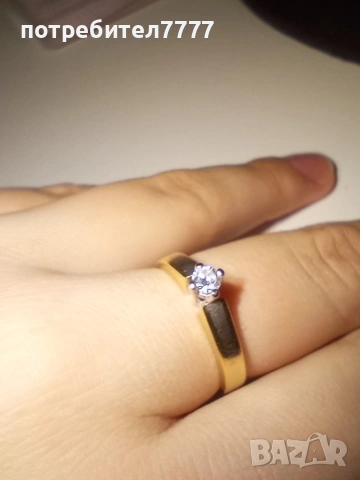 Дамски диамантен златен пръстен, снимка 16 - Пръстени - 53136260