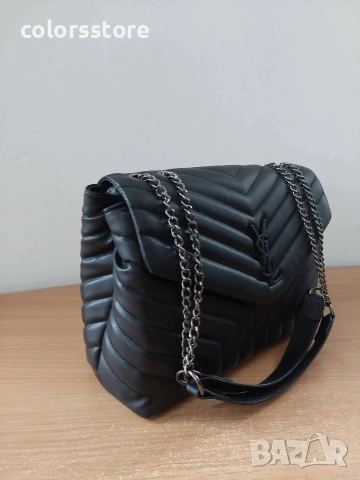 Луксозна Черна чанта YSL кодSG101H, снимка 2 - Чанти - 44524856