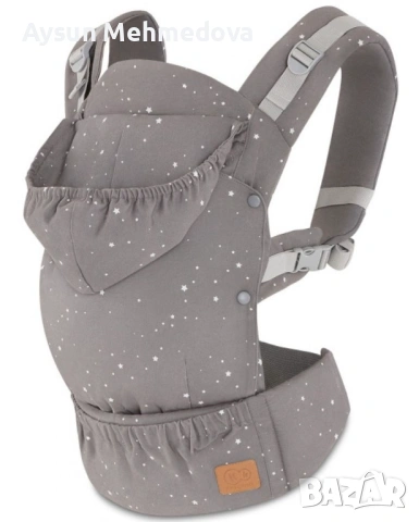 Ергономична раница KinderKraft - Huggy, звездички, снимка 5 - Кенгура и ранички - 53416163