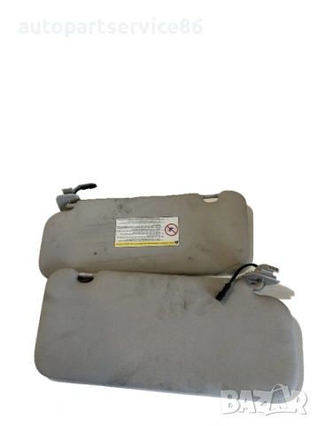 Слънчеви визьори ляв и десен за Peugeot 407 2.2 HDI (2007), снимка 3 - Части - 53734988