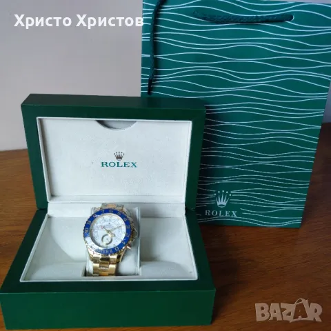 Мъжки луксозен часовник Rolex Yacht-Master II 18ct Yellow Gold  Mercedes 44 Regatta, снимка 10 - Мъжки - 47227675